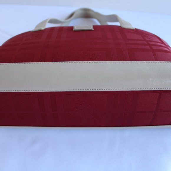 Burgundy Burberry Bowling bag - Picture 10 of 17